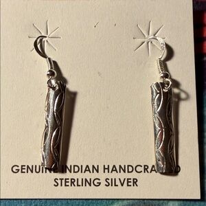 Handcrafted Sterling Silver Earrings Native American made